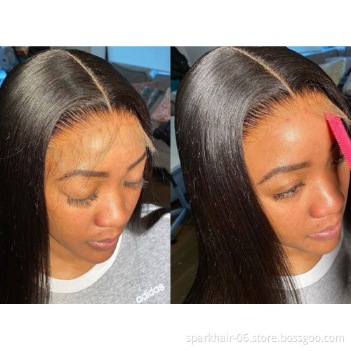 Factory Outlet Top Quality Thin HD Lace Frontal Closure,Transparent Swiss Lace Frontal Vendor,Film Transparent HD Lace Frontal
